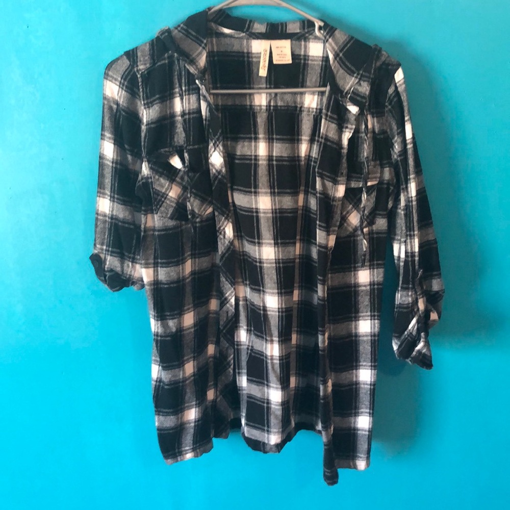 Hooded flannel